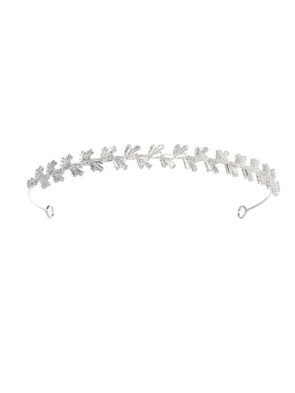 Tip Top Kids Girls Glitter Rhinestone Special Occasion Communion Baguette Headband - SophiasStyle.com